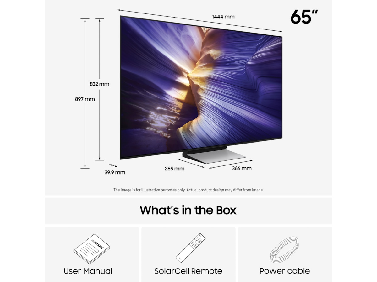 Samsung 65" S90F OLED 4K Smart TV (2025) 60 - 69 tums TV