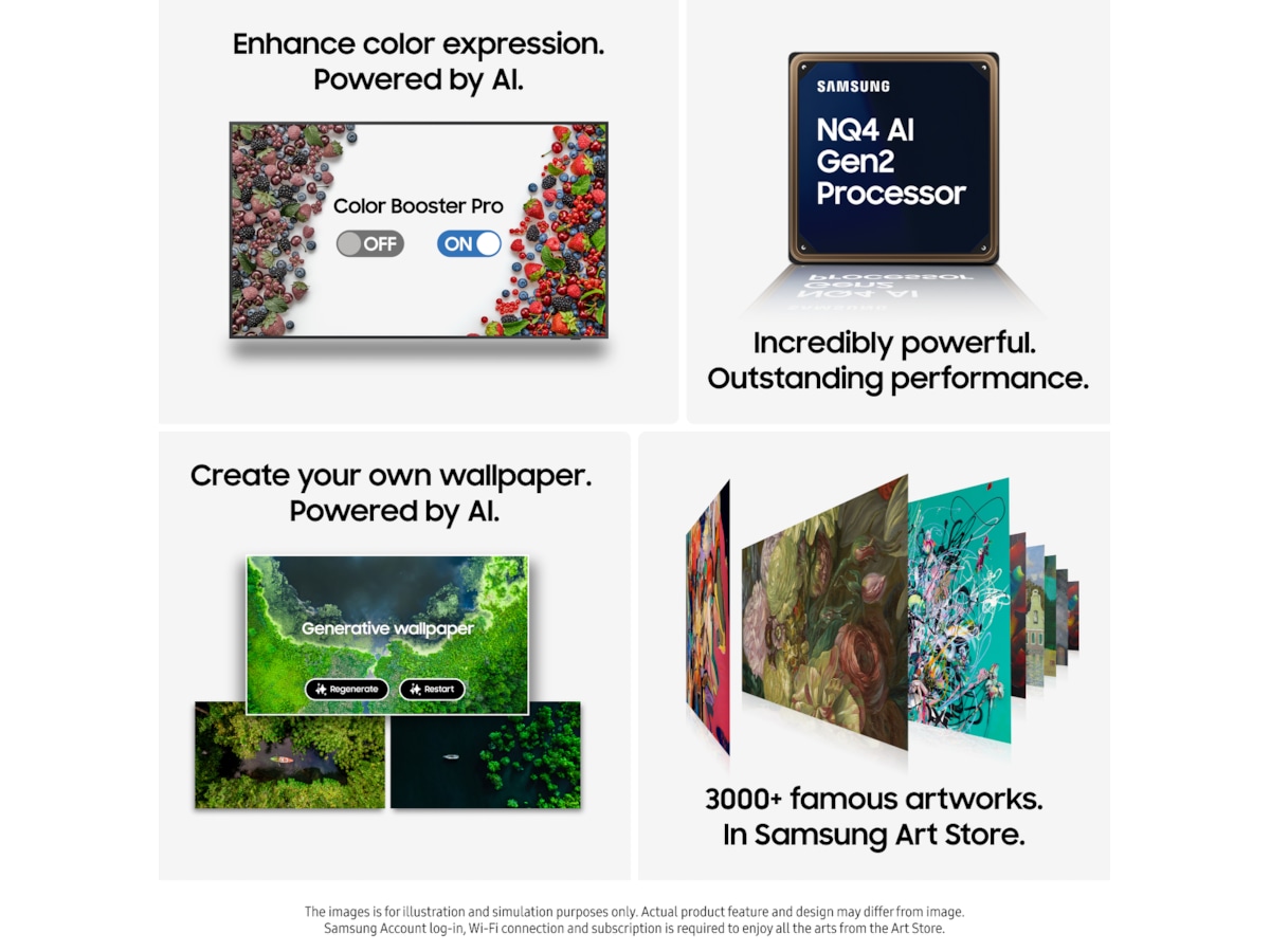 Samsung 65" The Frame LS03FA QLED 4K Smart TV (2025) 60 - 69 tums TV