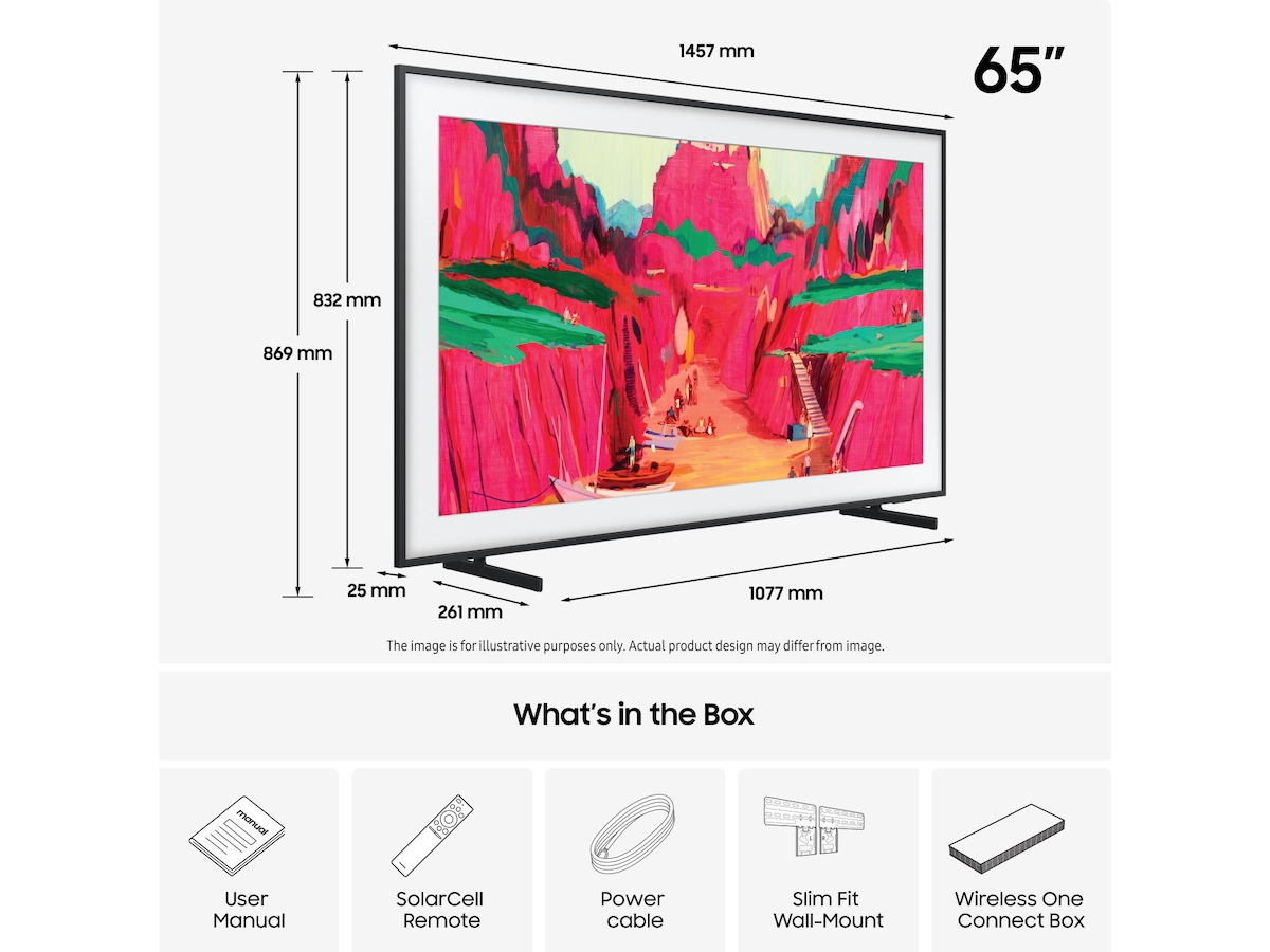 Samsung 65" The Frame Pro LS03FW Neo QLED 4K Smart TV (2025) 60 - 69 tums TV