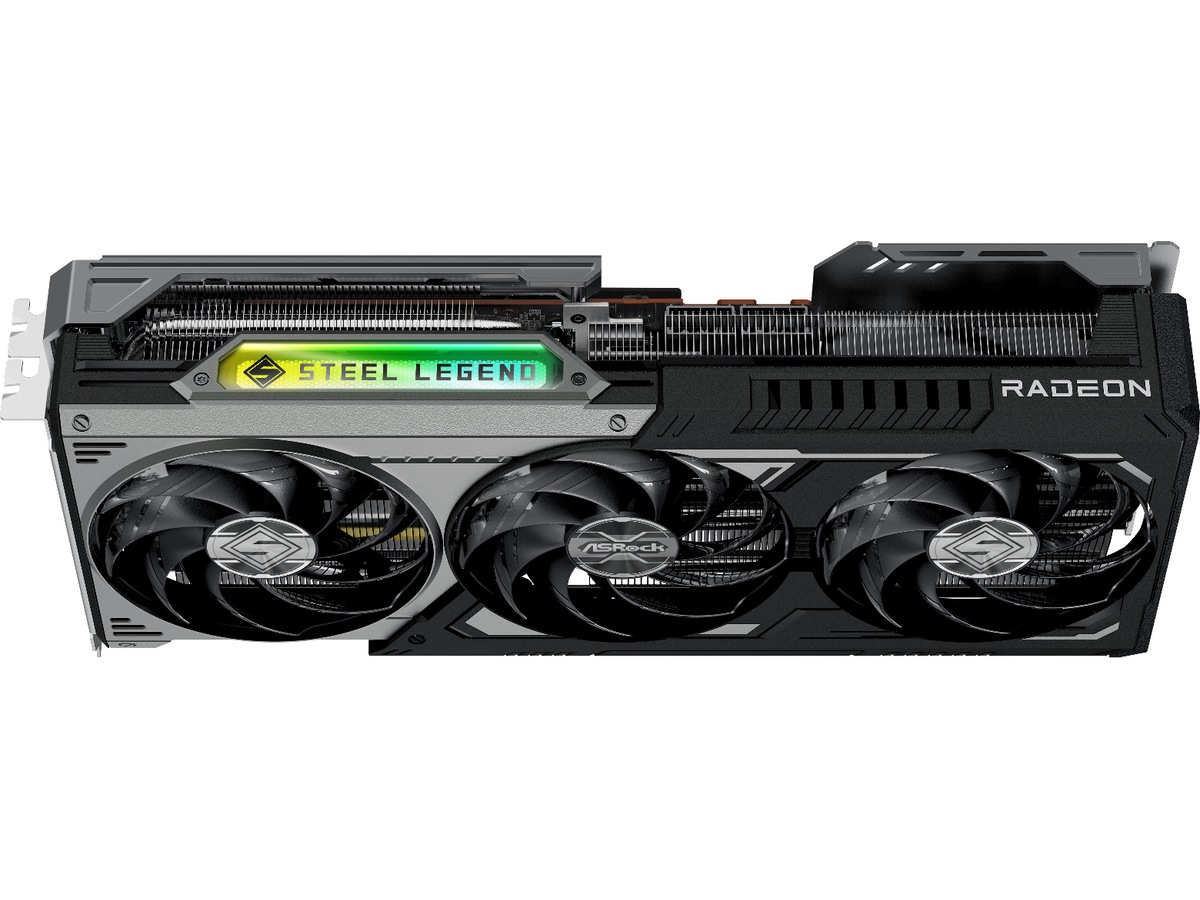 ASRock AMD Radeon RX 9070 XT Steel Legend Dark Grafikkort