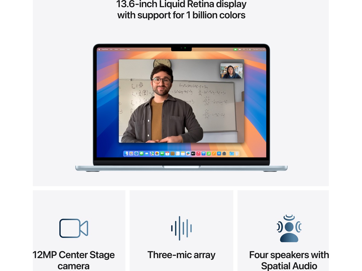 MacBook Air 13" (2025) 512GB (himmelsblå) Datorer - Bärbara / laptop