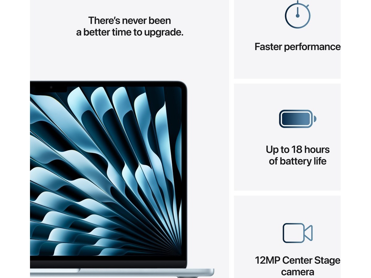 MacBook Air 13" (2025) 512GB (himmelsblå) Datorer - Bärbara / laptop