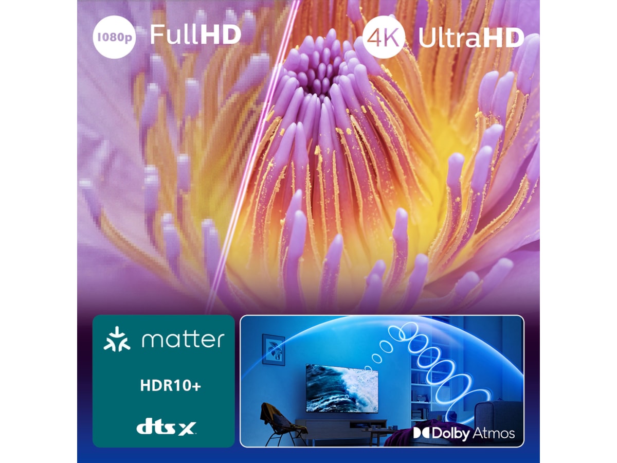 Philips 75" PUS7000/12 4K LED Smart TV (2025) 70 - 79 tums TV