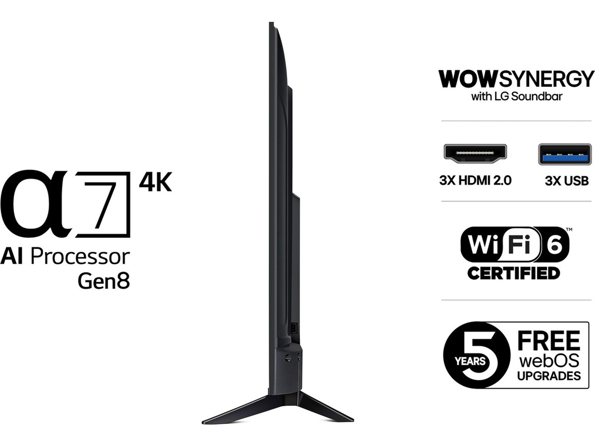 LG 55" UA73 AI 4K UHD Smart TV (2025) 50 - 59 tums TV