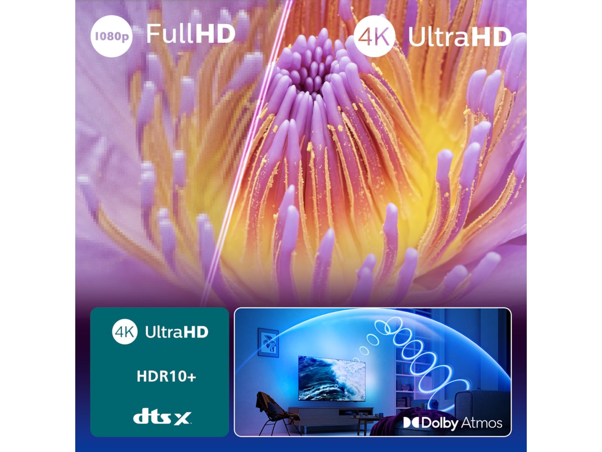 Philips 50" PUS8000/12 4K LED Smart Ambilight TV (2025) 50 - 59 tums TV