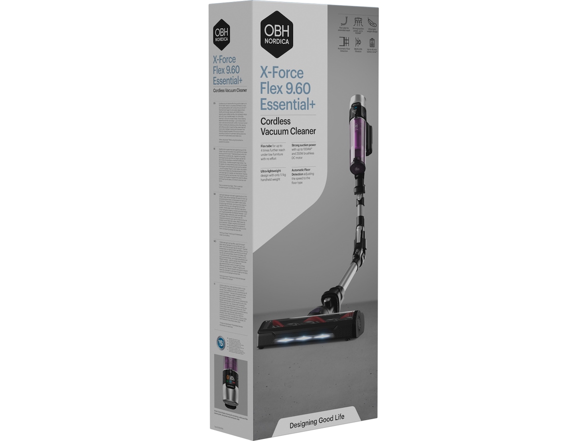 OBH NORDICA X-Force 9.60 Flex Essential+ Dammsugare EO2037NO Skaftdammsugare