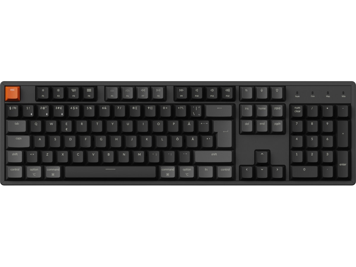 Keychron K10 V2 RGB Hot Swap QMK Aluminium Super Red trådlöst ...