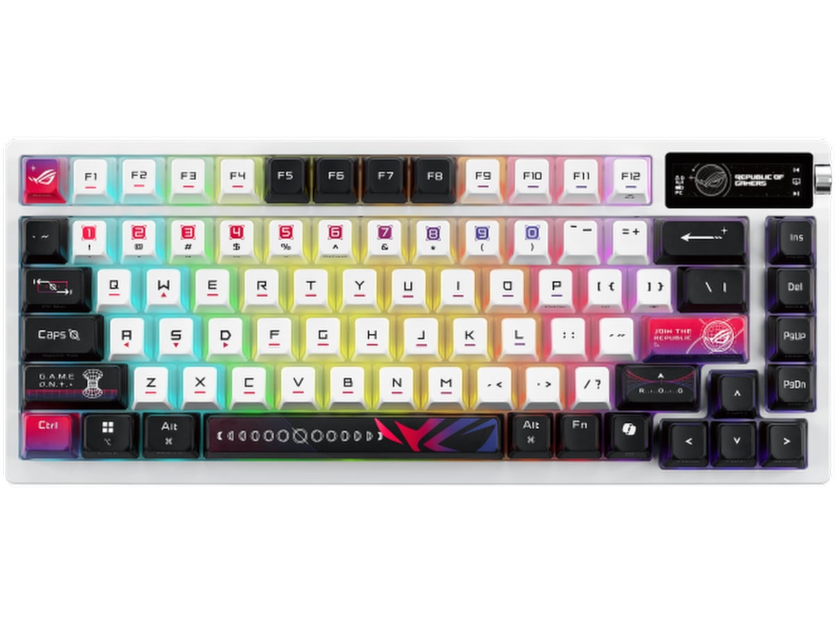 Asus M704 ROG Azoth X Trådlös Gamingtangentbord (vit) Gamingtangentbord