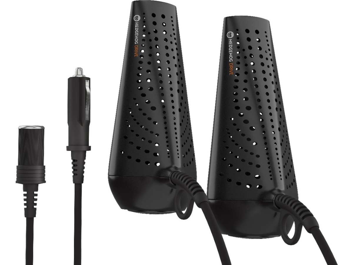 Hedgehog Drive skotorkare för bil + adapter (svart) Skotorkare