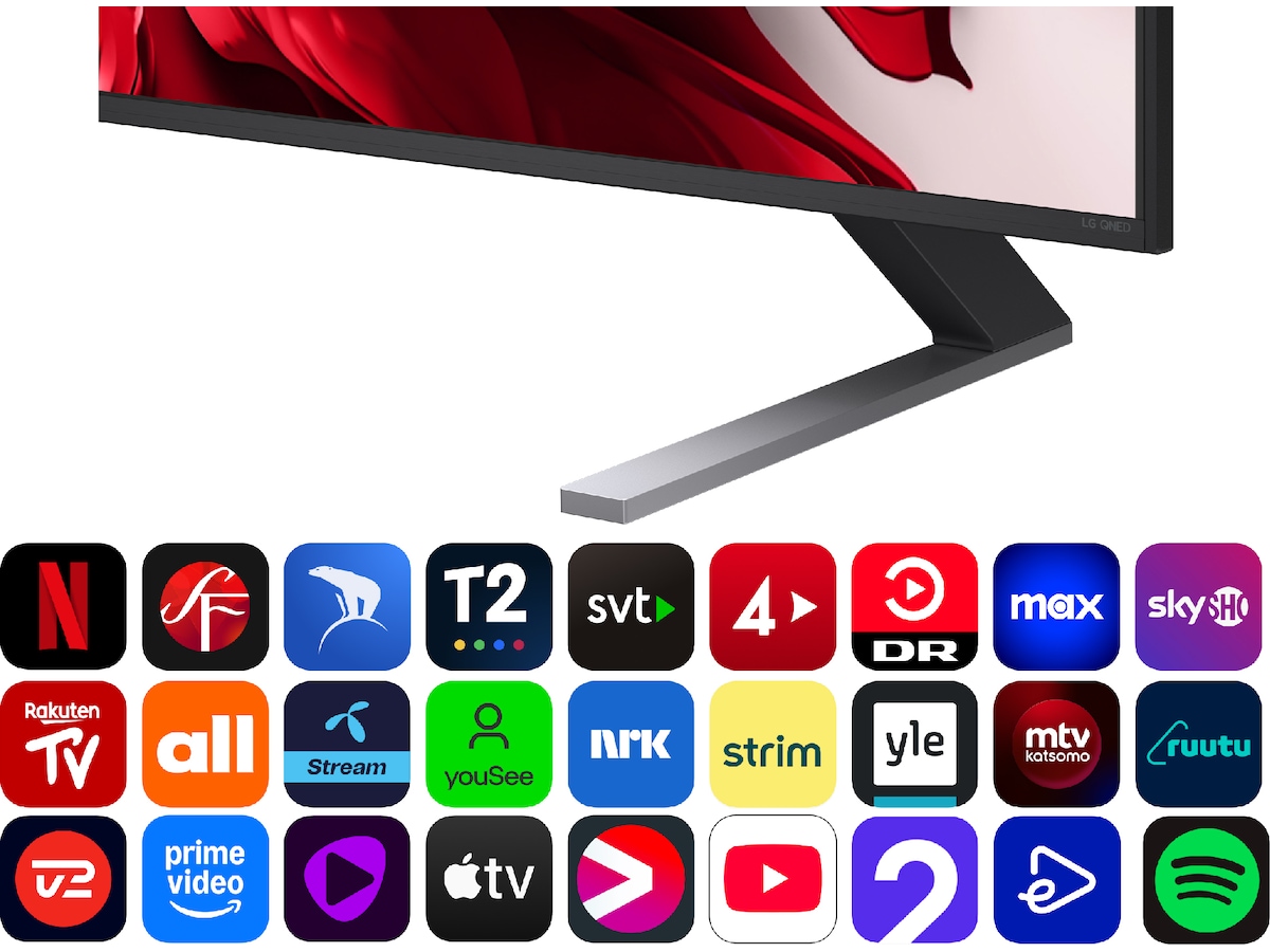 LG 86'' QNED85 evo AI MiniLED 4k Smart TV (2025) Över 80 tums TV