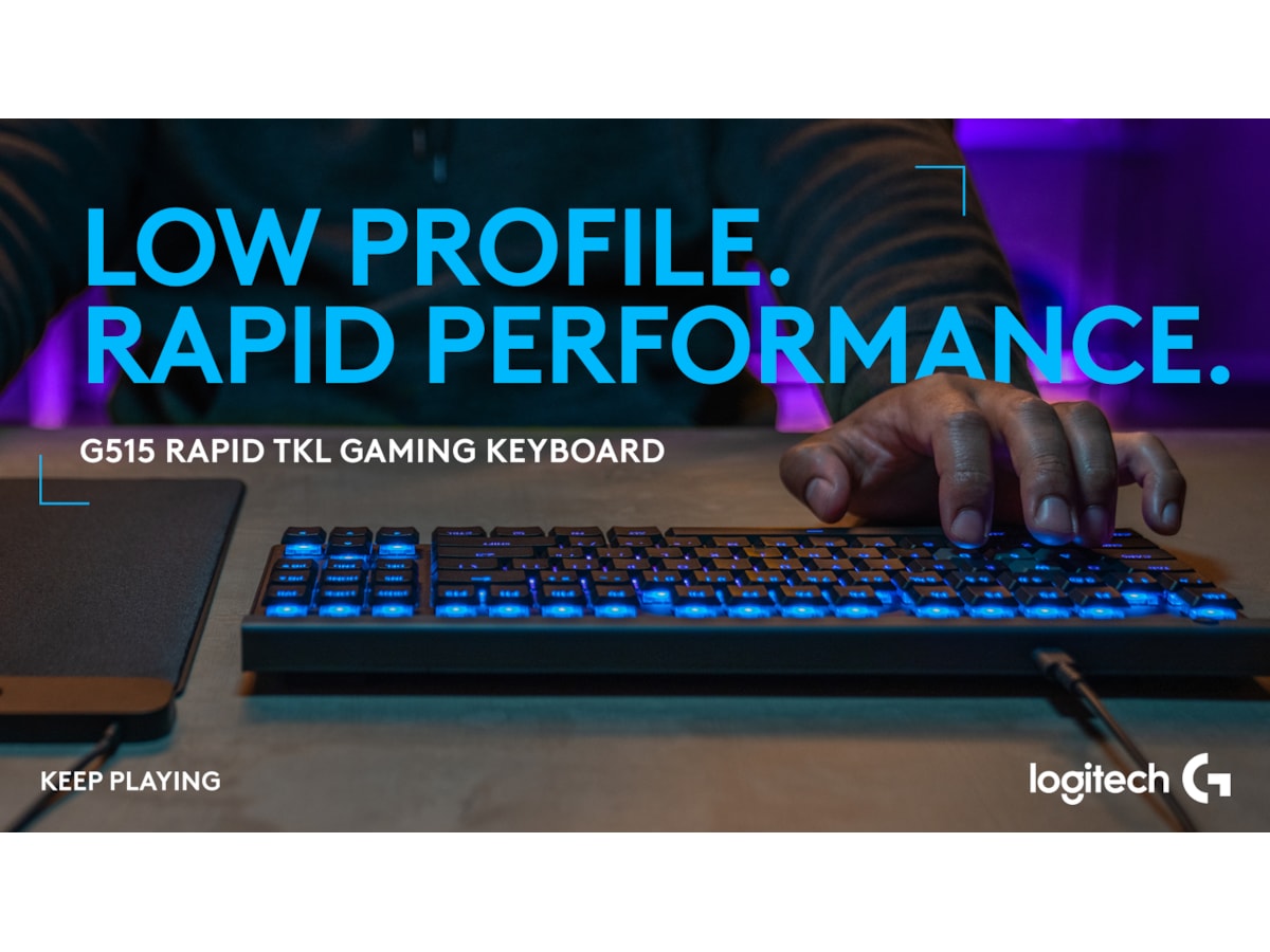 Logitech G515 TKL Rapid Gamingtangentbord (svart) Gamingtangentbord