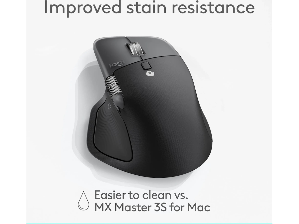 Logitech MX Master 4 för Mac Trådlös Ergonomisk Mus (space black) Mus