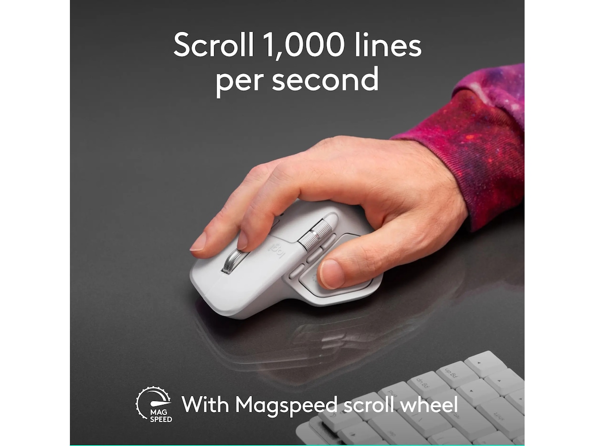 Logitech MX Master 4 för Mac Trådlös Ergonomisk Mus (space black) Mus