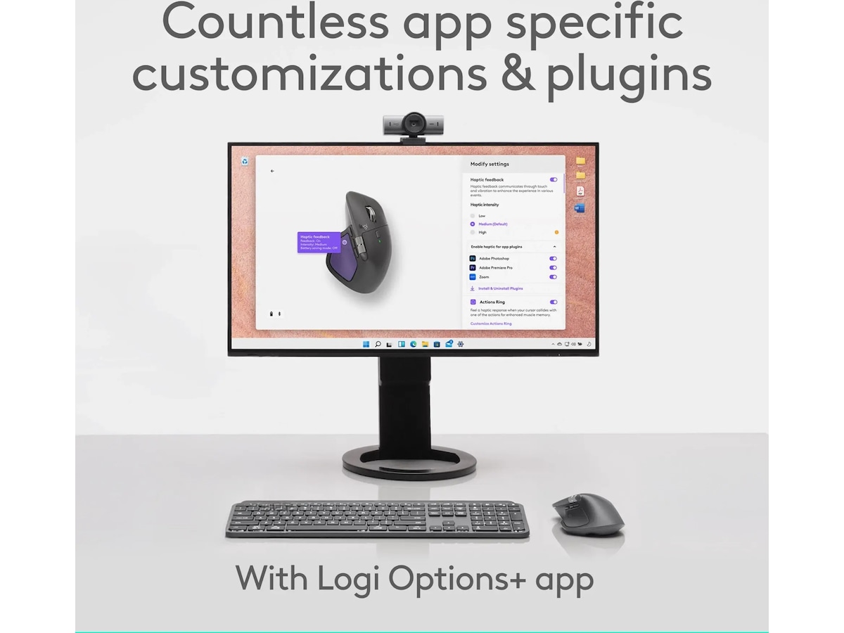 Logitech MX Master 4 för Mac Trådlös Ergonomisk Mus (space black) Mus