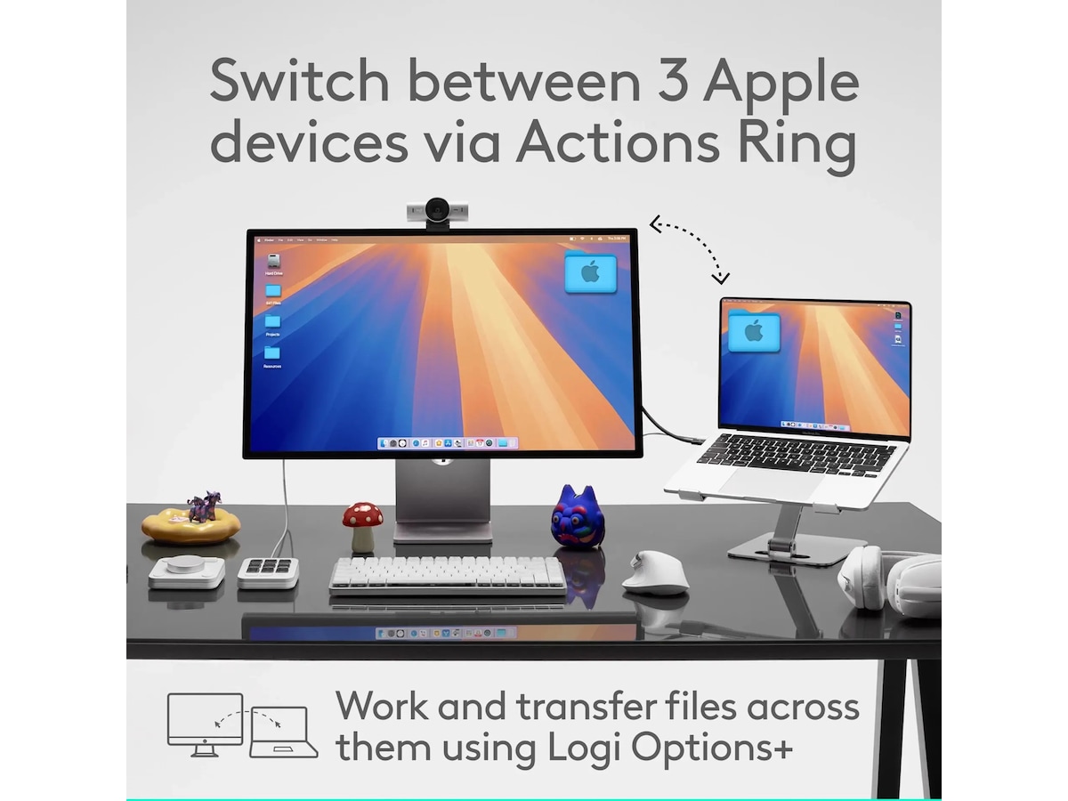 Logitech MX Master 4 för Mac Trådlös Ergonomisk Mus (space black) Mus