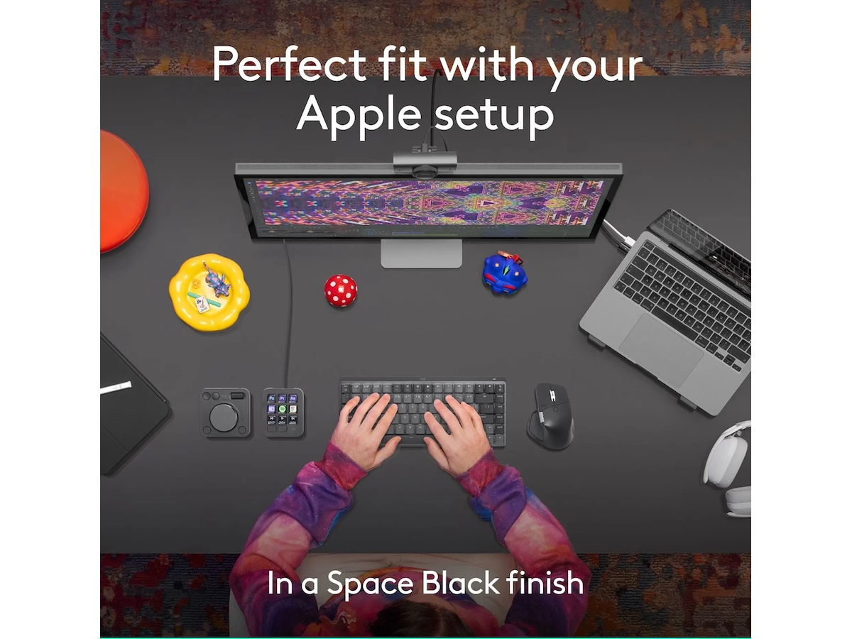 Logitech MX Master 4 för Mac Trådlös Ergonomisk Mus (space black) Mus