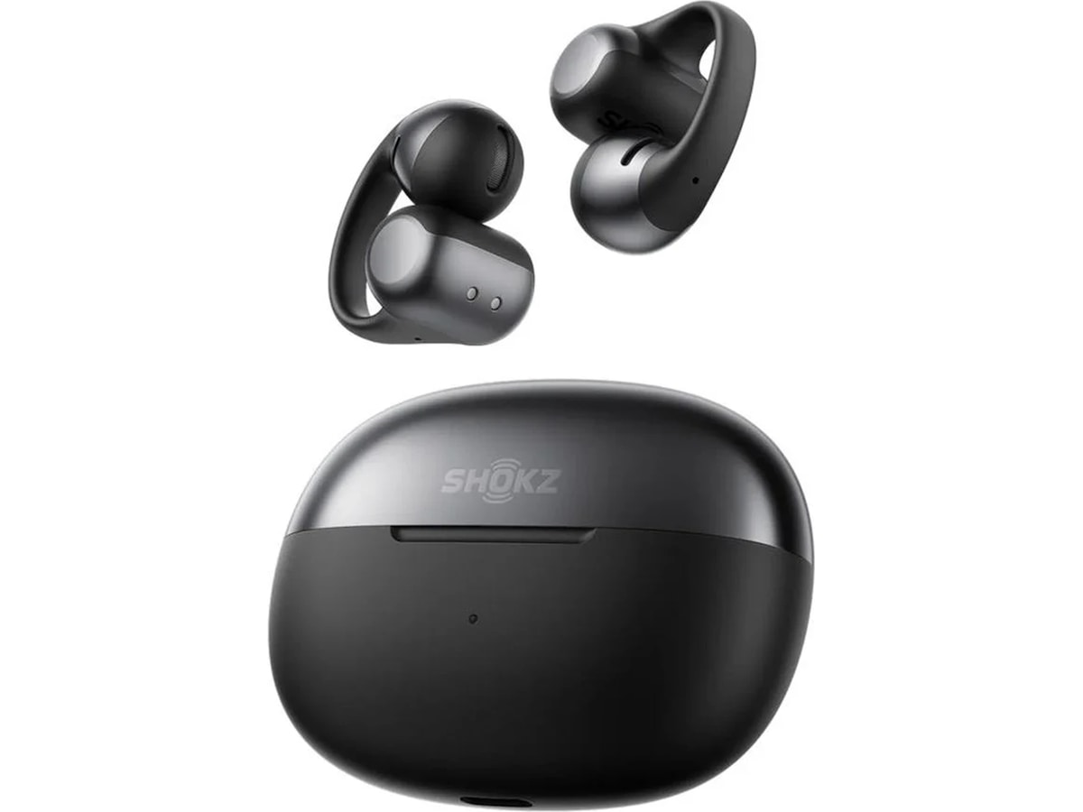 SHOKZ OpenDots Trådlösa öppna hörlurar, half In-Ear (svart) In-ear hörlurar