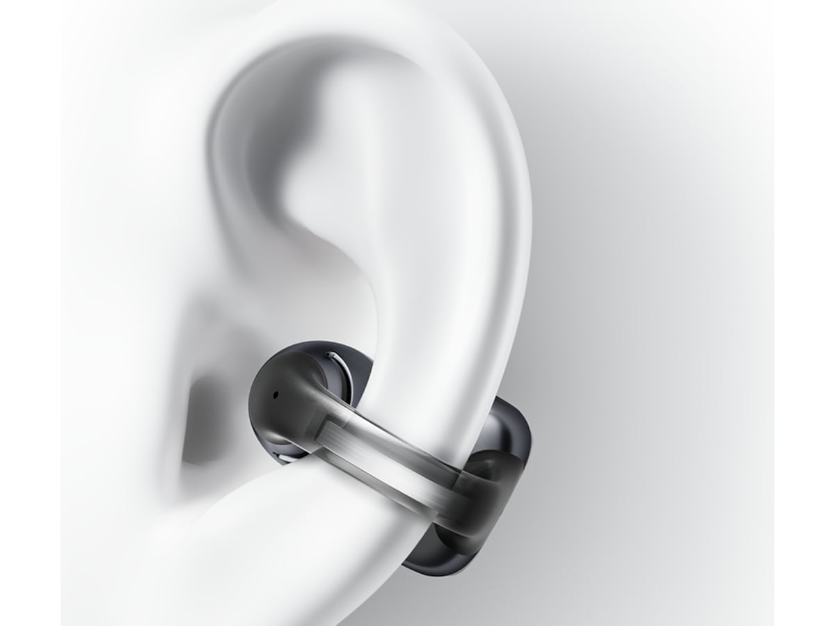 SHOKZ OpenDots Trådlösa öppna hörlurar, half In-Ear (svart) In-ear hörlurar