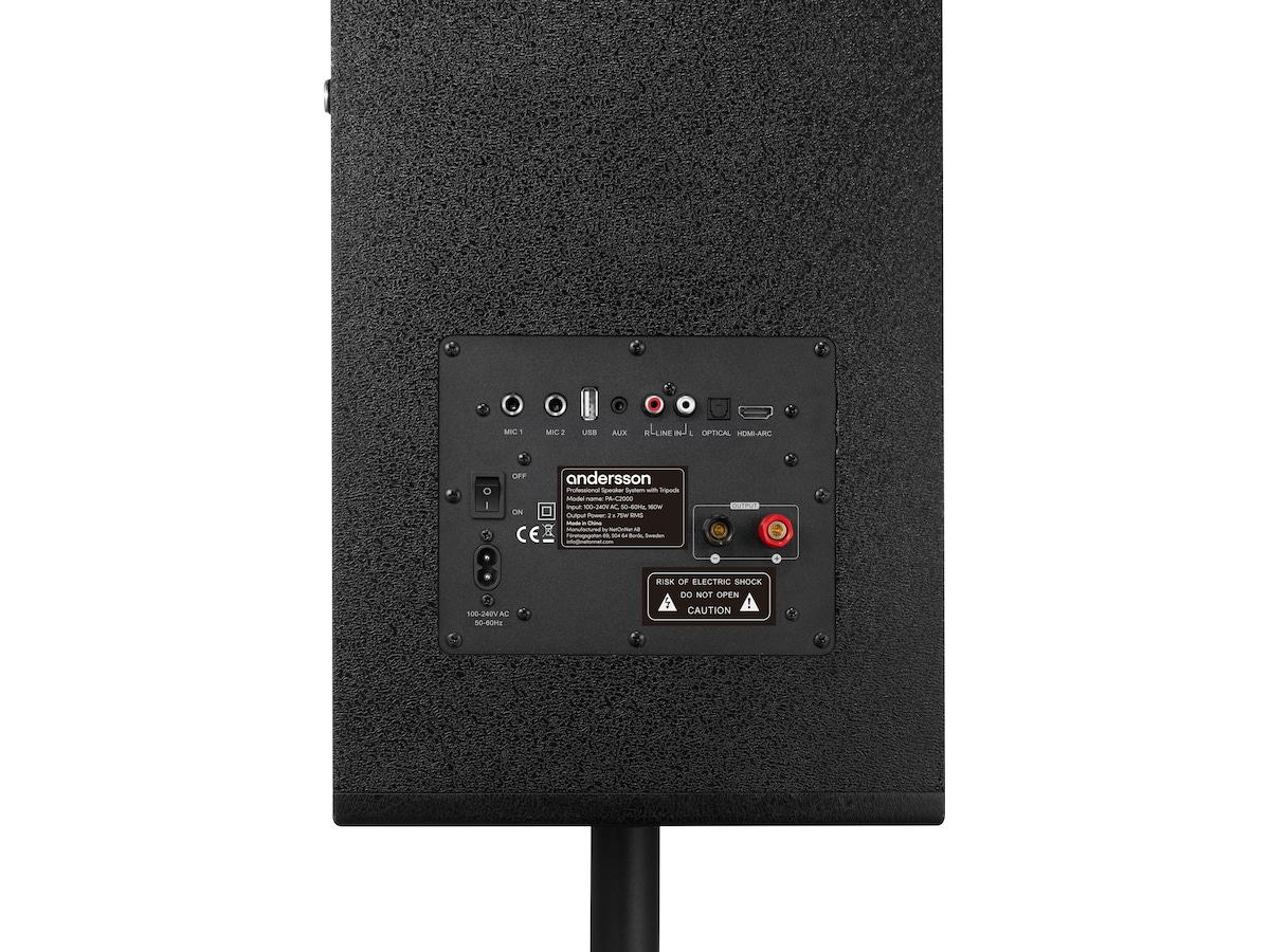 Andersson PA System 300W Bluetooth 5.3 Högtalare