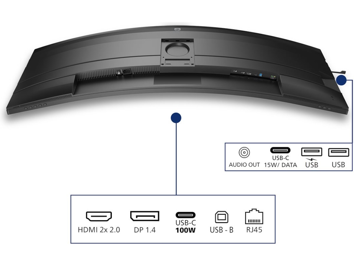 Philips 49" curved skjerm 49B2U5900C/00 Datorskärm