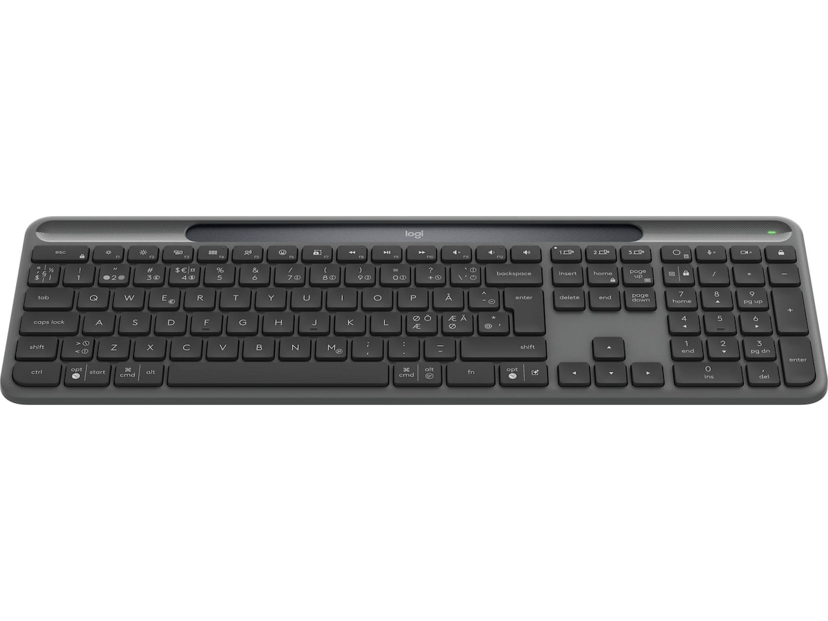 Logitech Signature Slim Solar+ Trådlöst Tangentbord K980 (grafitgrå) Tangentbord