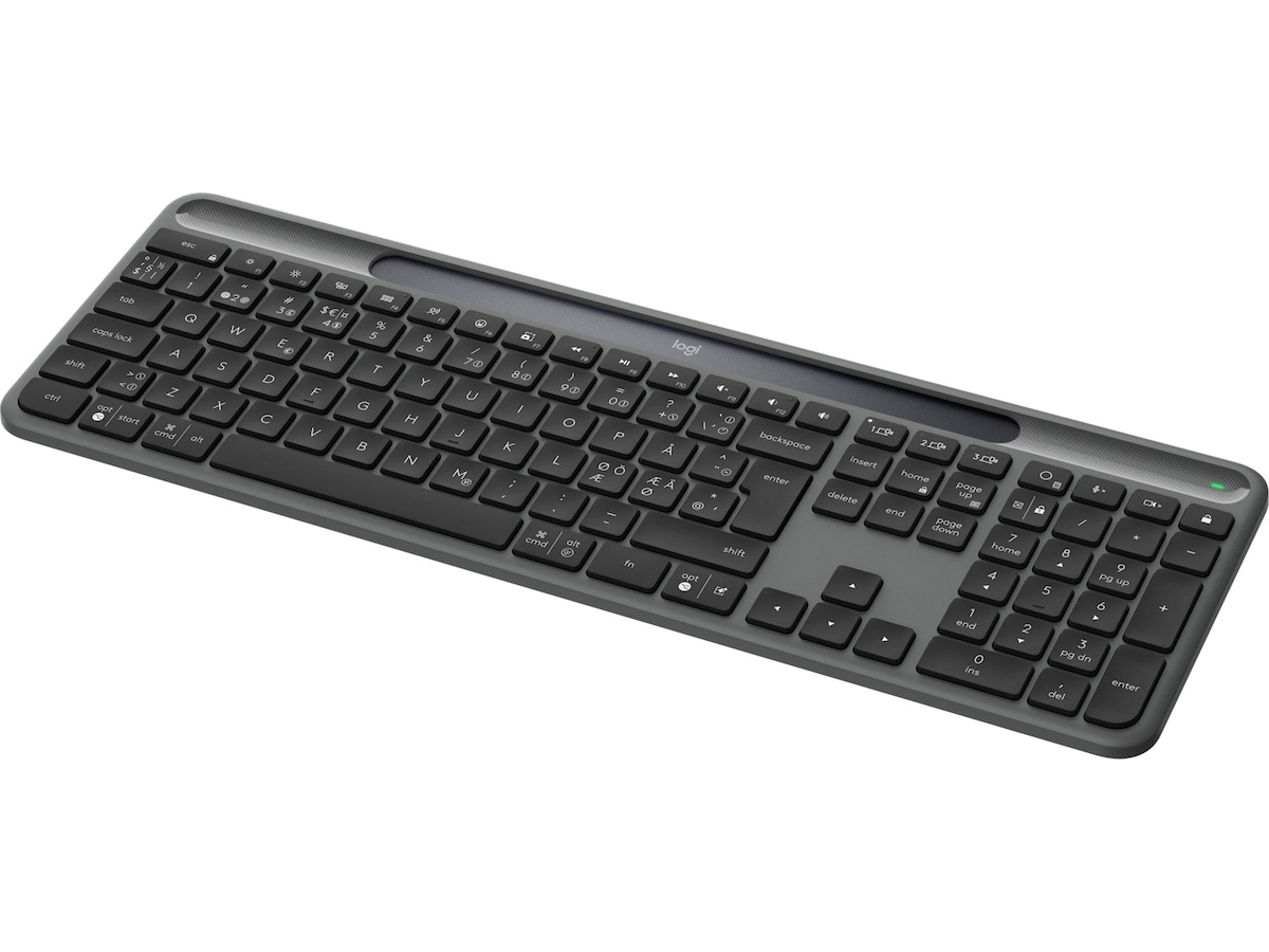 Logitech Signature Slim Solar+ Trådlöst Tangentbord K980 (grafitgrå) Tangentbord