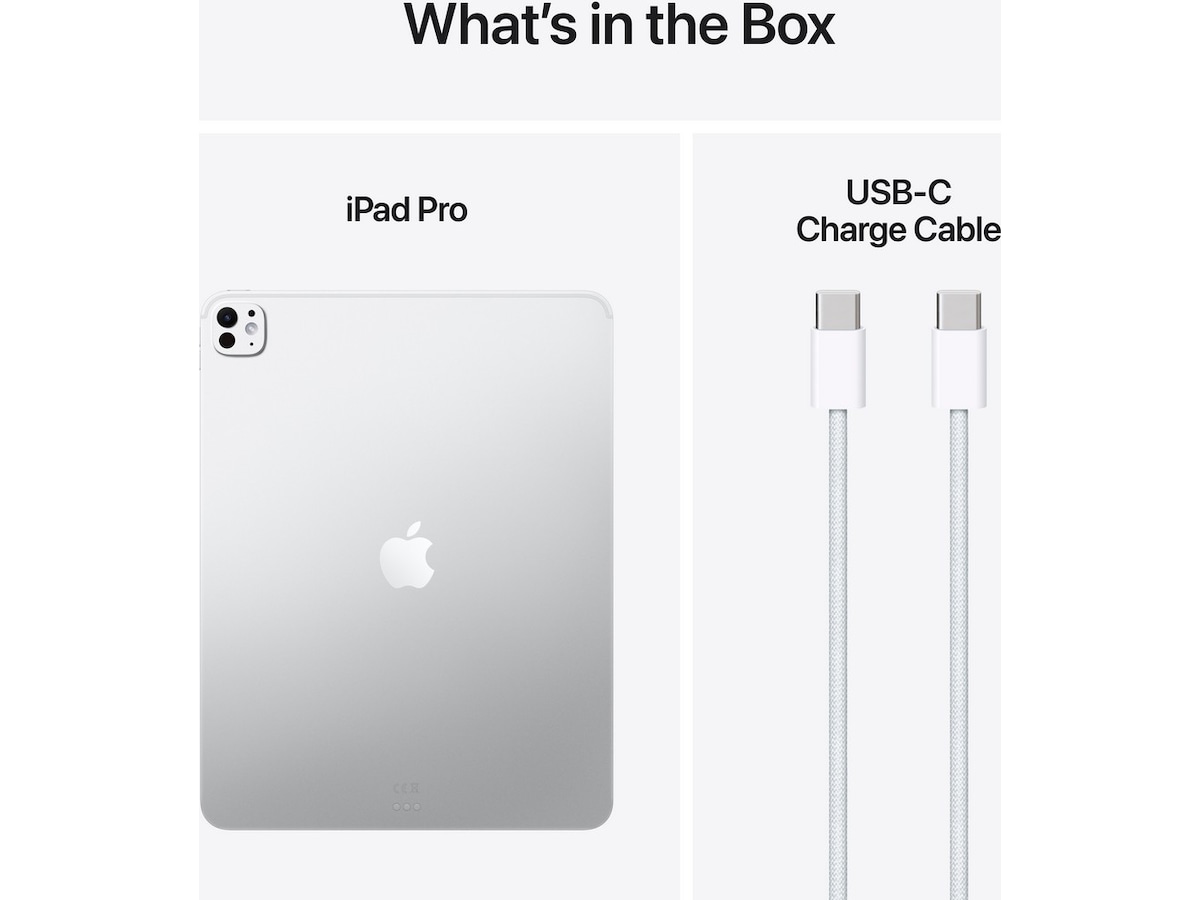 13-inch iPad Pro Wi‑Fi 256GB with standard glass - Silver Surfplattor