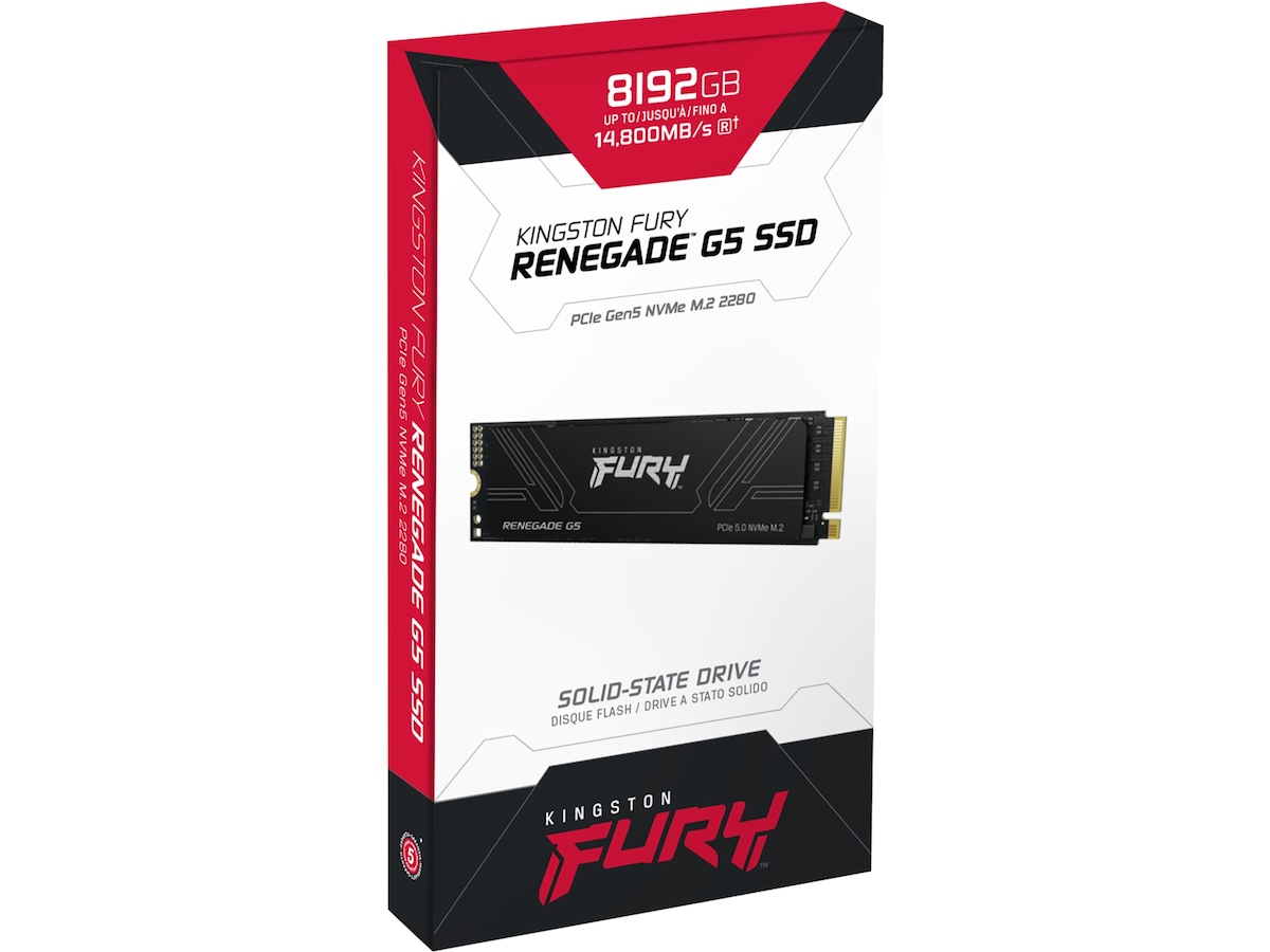 8192GB Kingston FURY Renegade G5 PCIe 5.0 M.2 NVMe SSD  SSD M.2