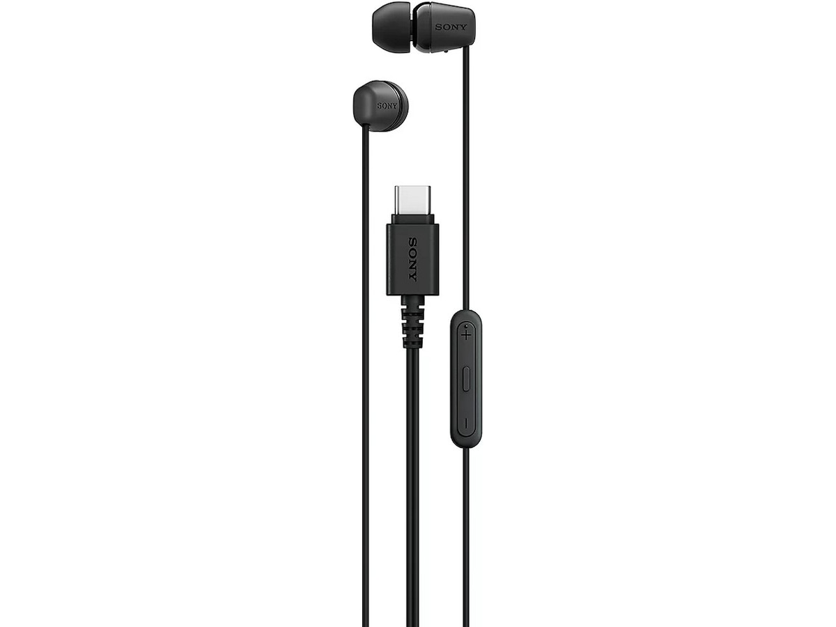 Sony IER-EX15C USB C trådbundna öronsnäckor med mikrofon (svart) In-ear hörlurar