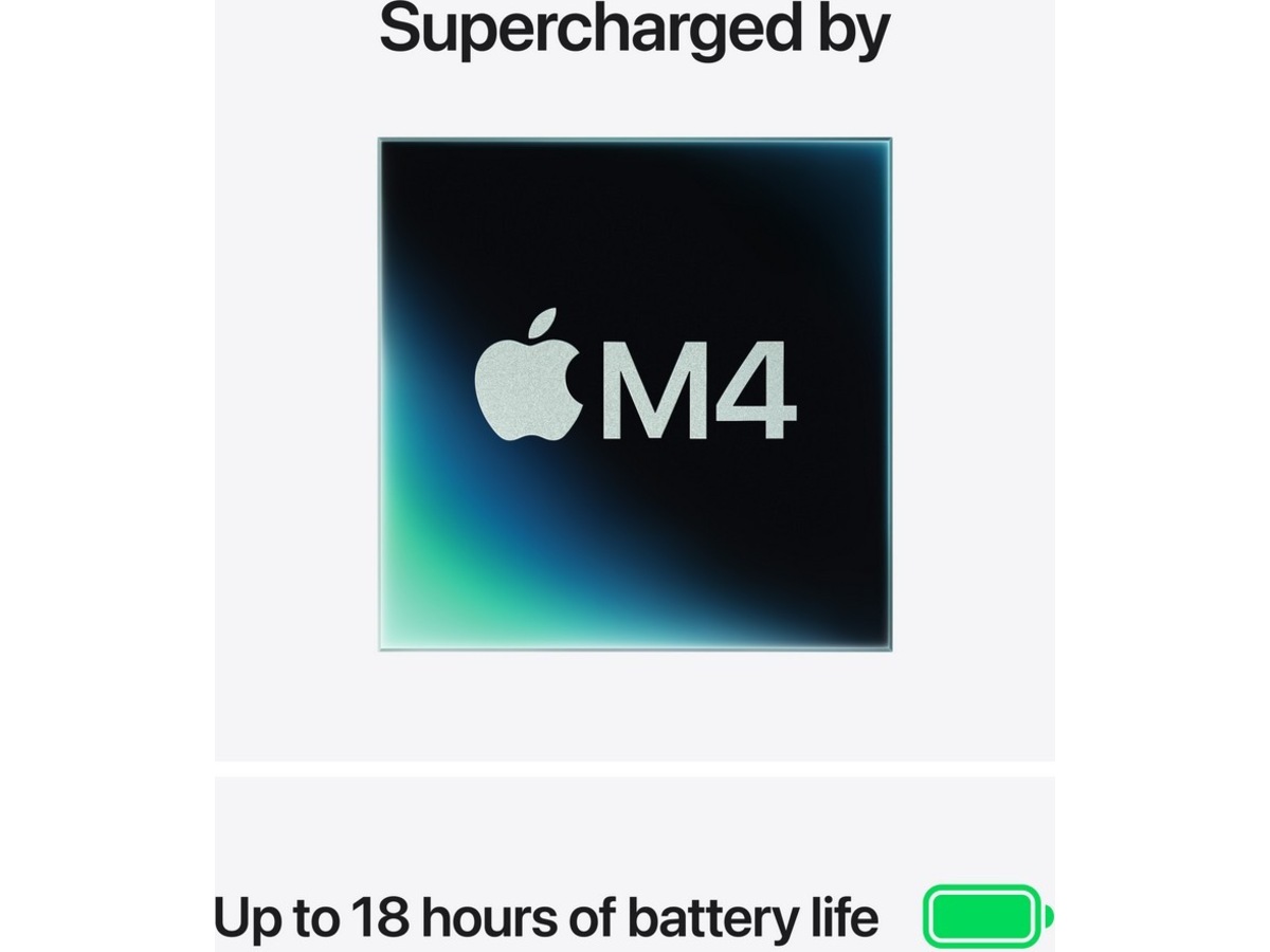 MacBook Air 13" M4 (2025) 512GB (midnatt) -B-Grade Demo bärbara datorer