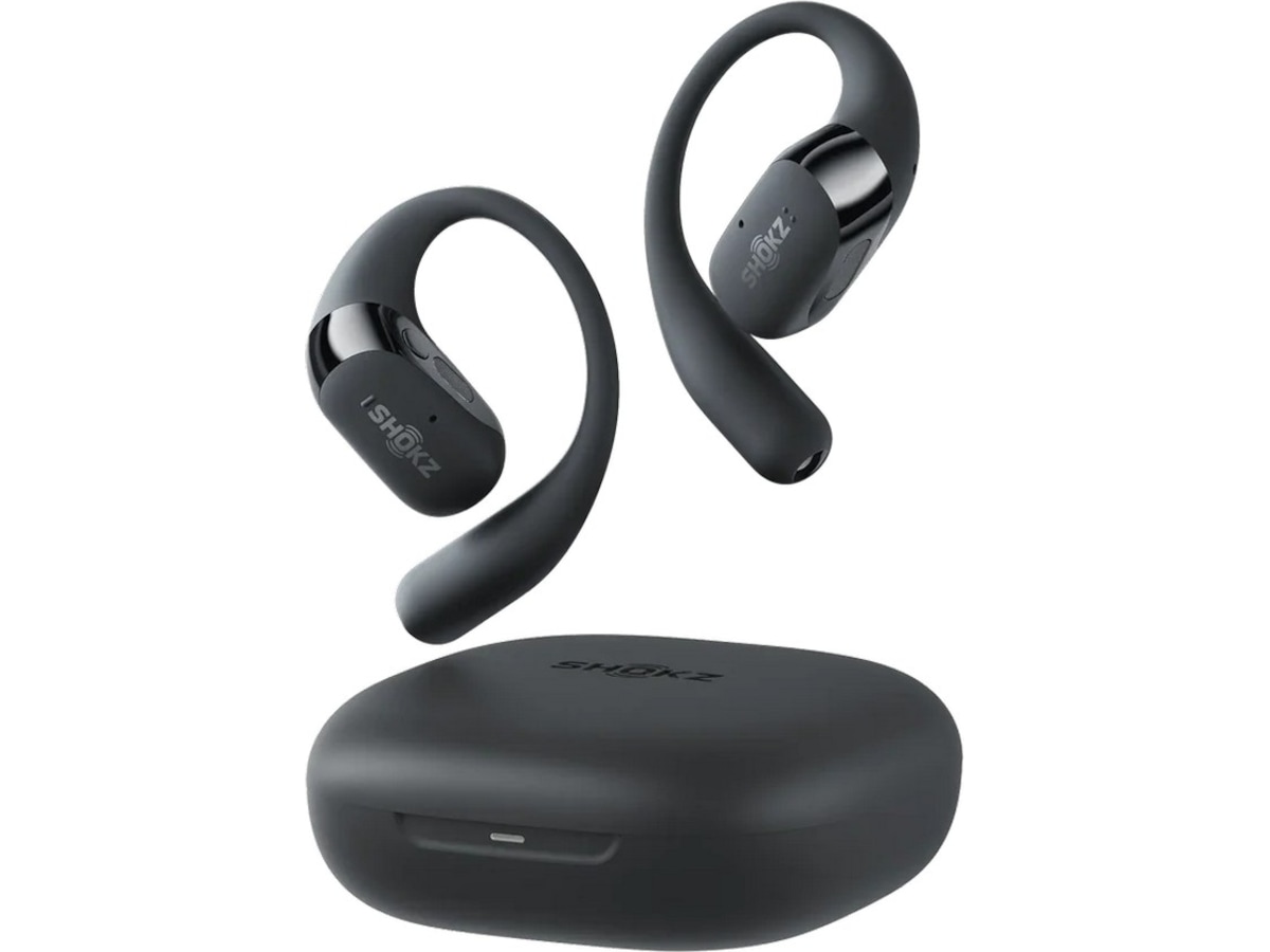 SHOKZ OpenFit 2+ Trådlösa öronsnäckor, On-Ear (sort) In-ear hörlurar