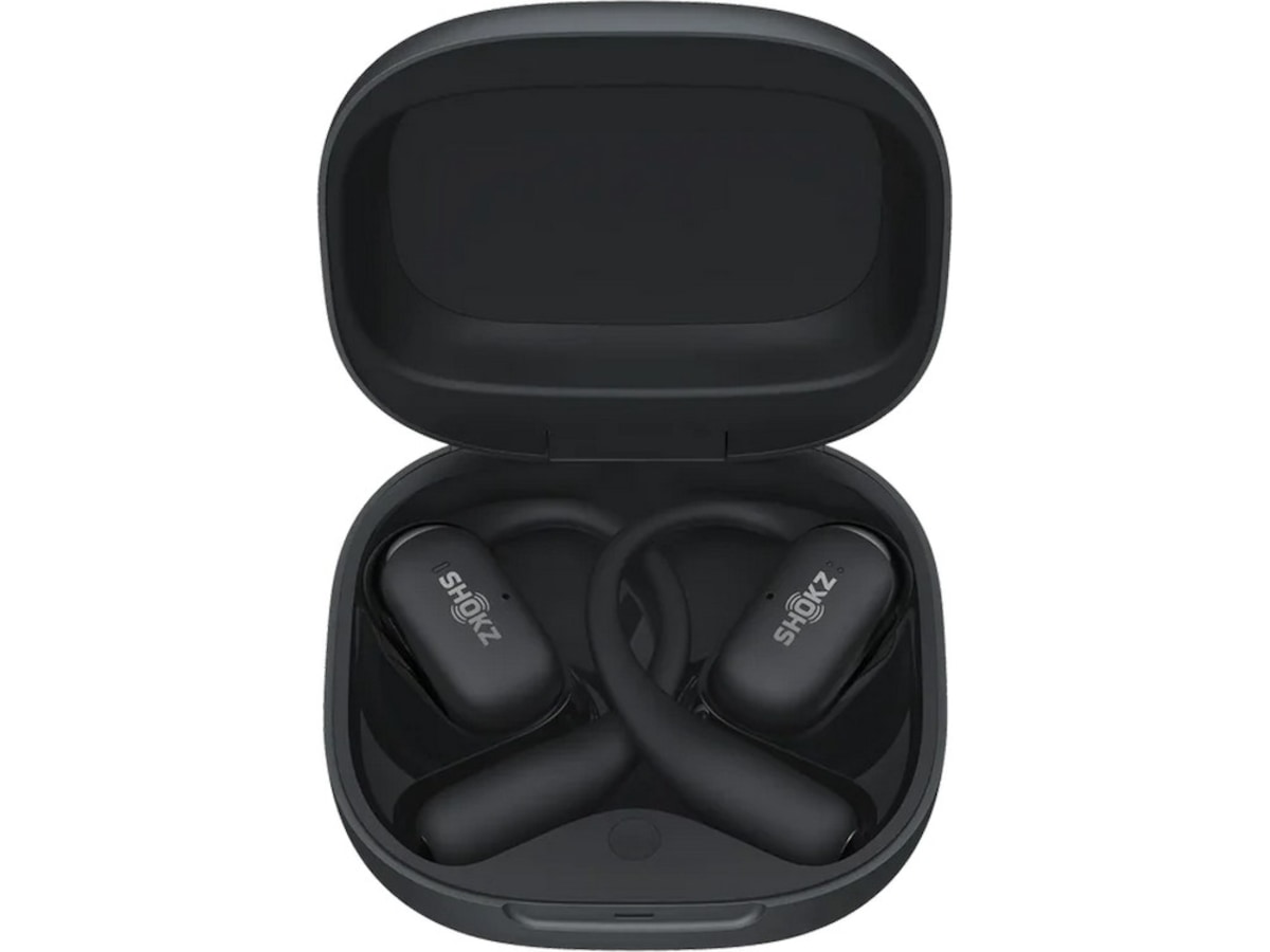 SHOKZ OpenFit 2+ Trådlösa öronsnäckor, On-Ear (sort) In-ear hörlurar
