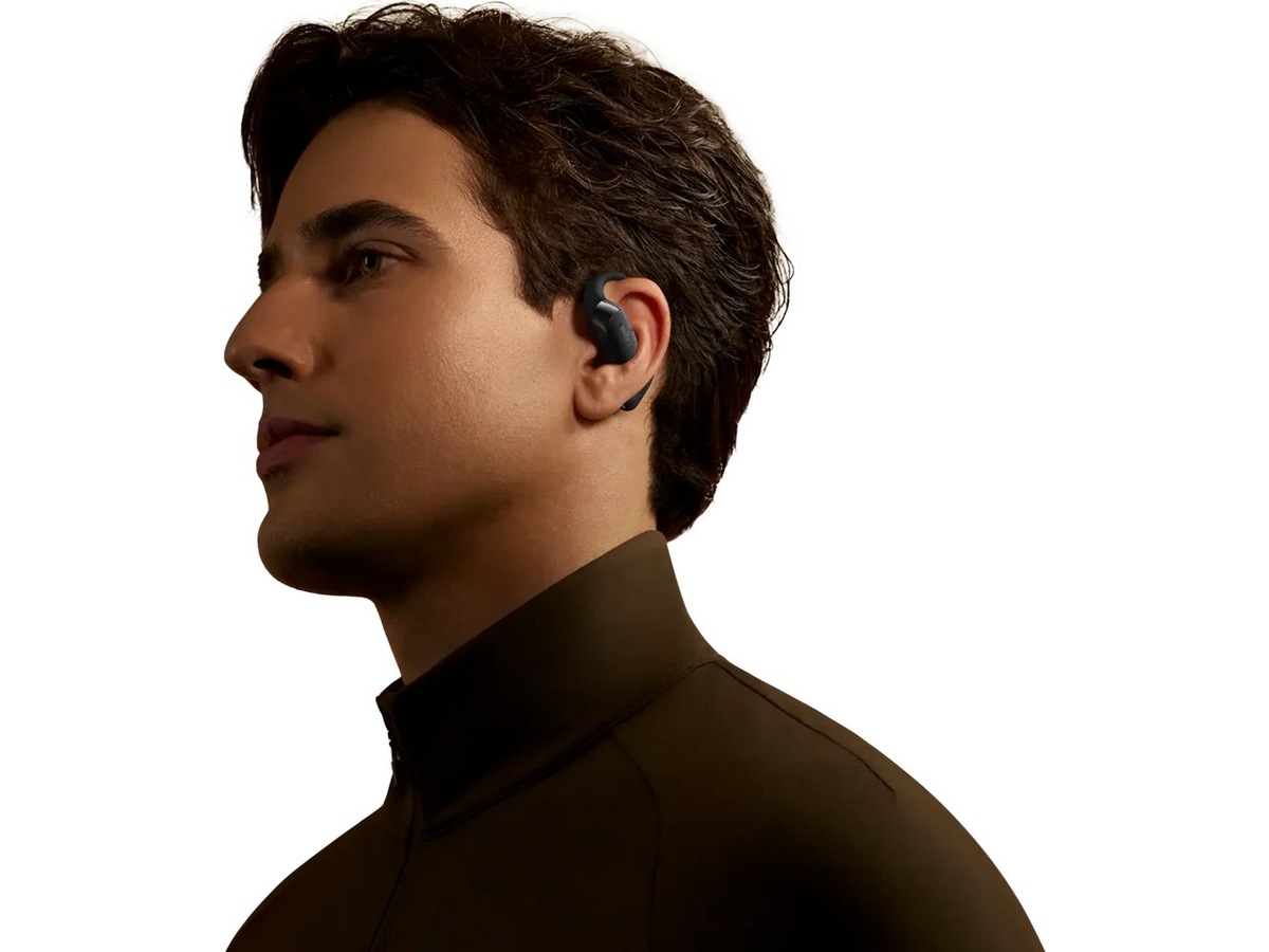 SHOKZ OpenFit 2+ Trådlösa öronsnäckor, On-Ear (sort) In-ear hörlurar