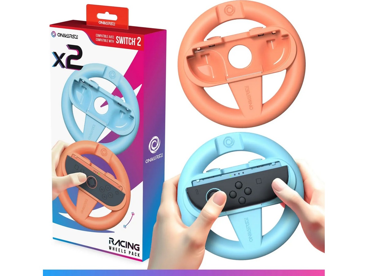 Oniverse Nintendo Switch 2 Joy-con racerrattar (orange/blå) Tillbehör