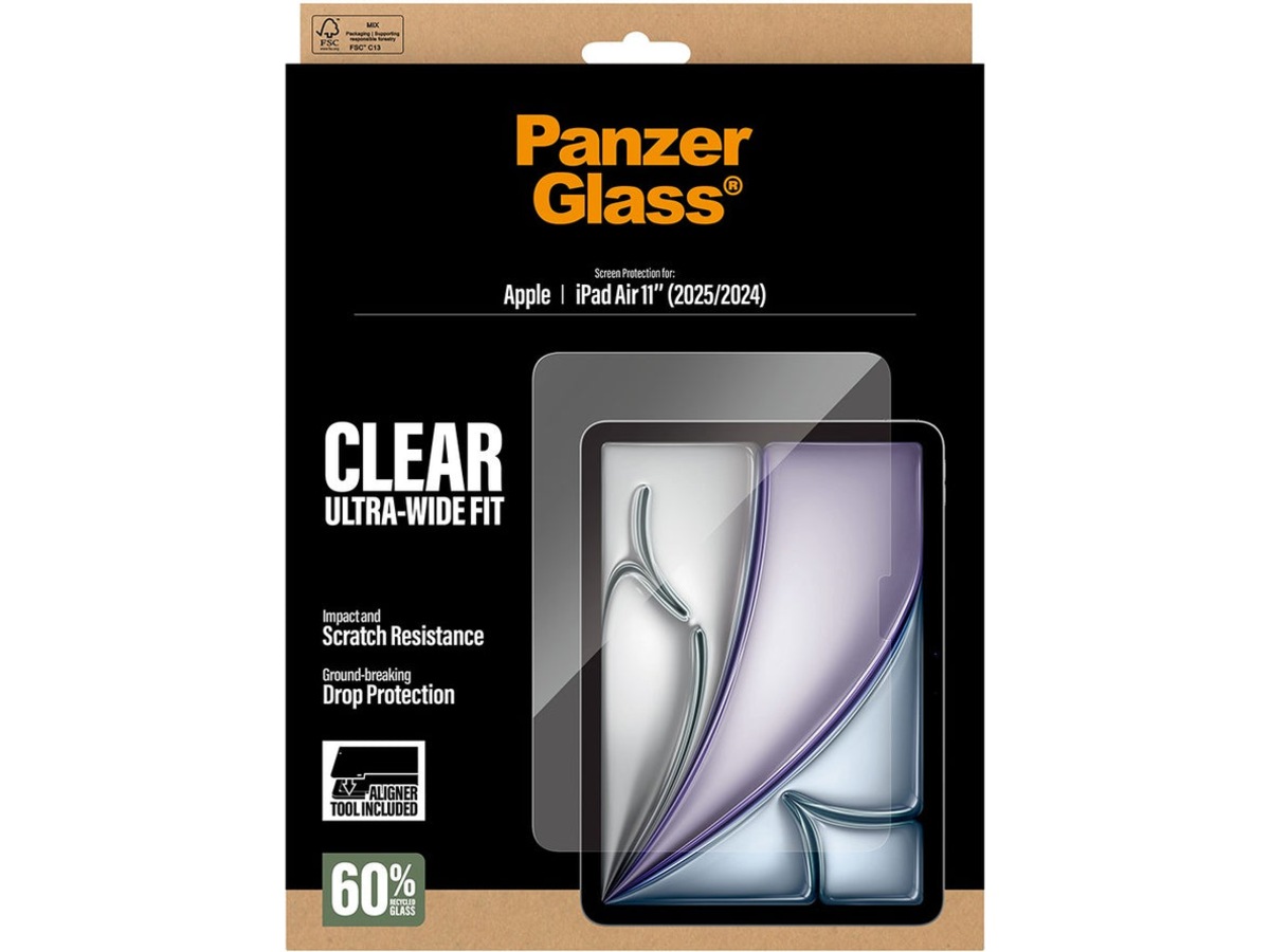 PanzerGlass iPad Air 11" (M2/M3/M4) Fast Fit skärmskydd Skärmskydd surfplattor