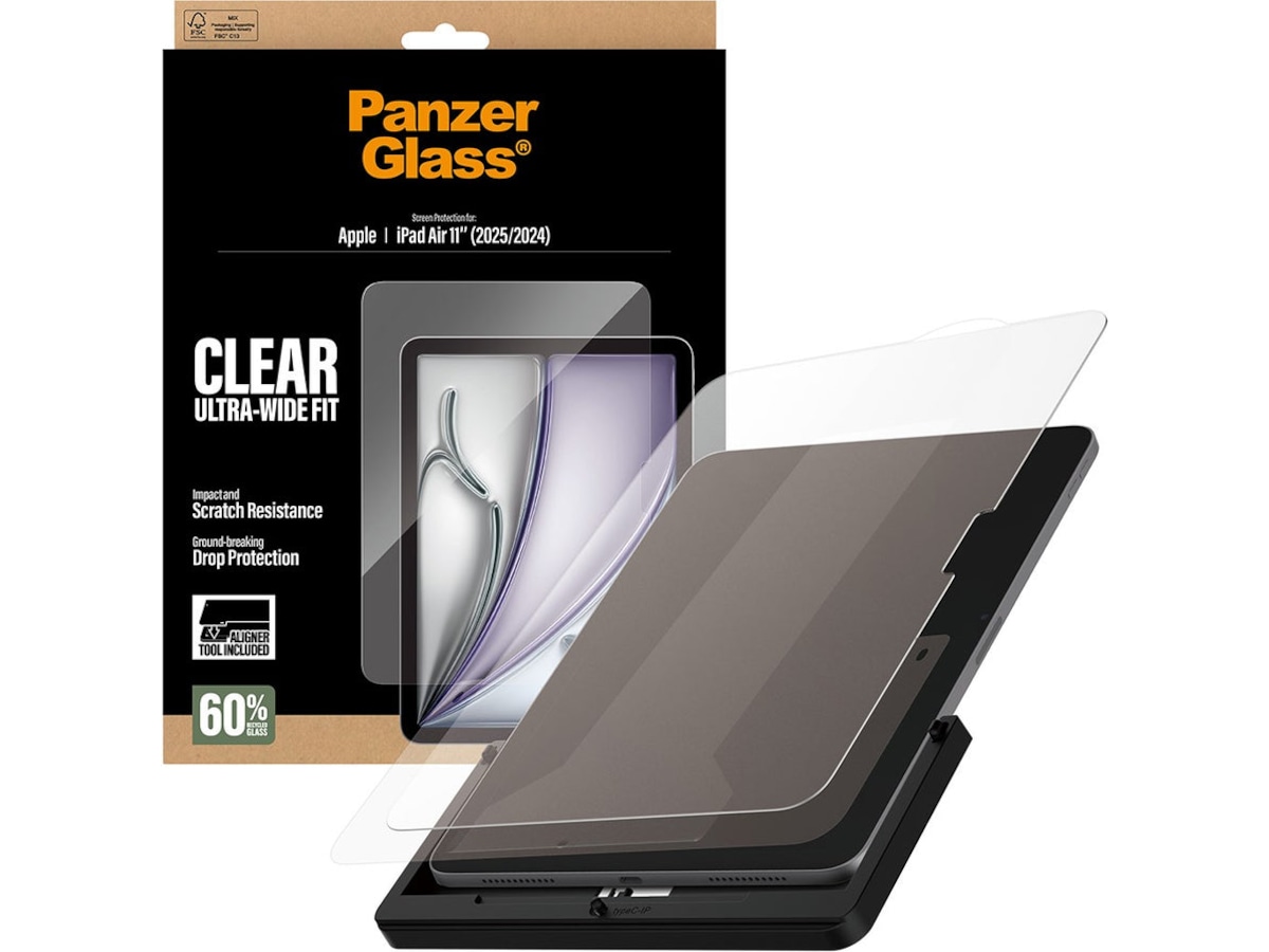 PanzerGlass iPad Air 11" (M2/M3/M4) Fast Fit skärmskydd Skärmskydd surfplattor