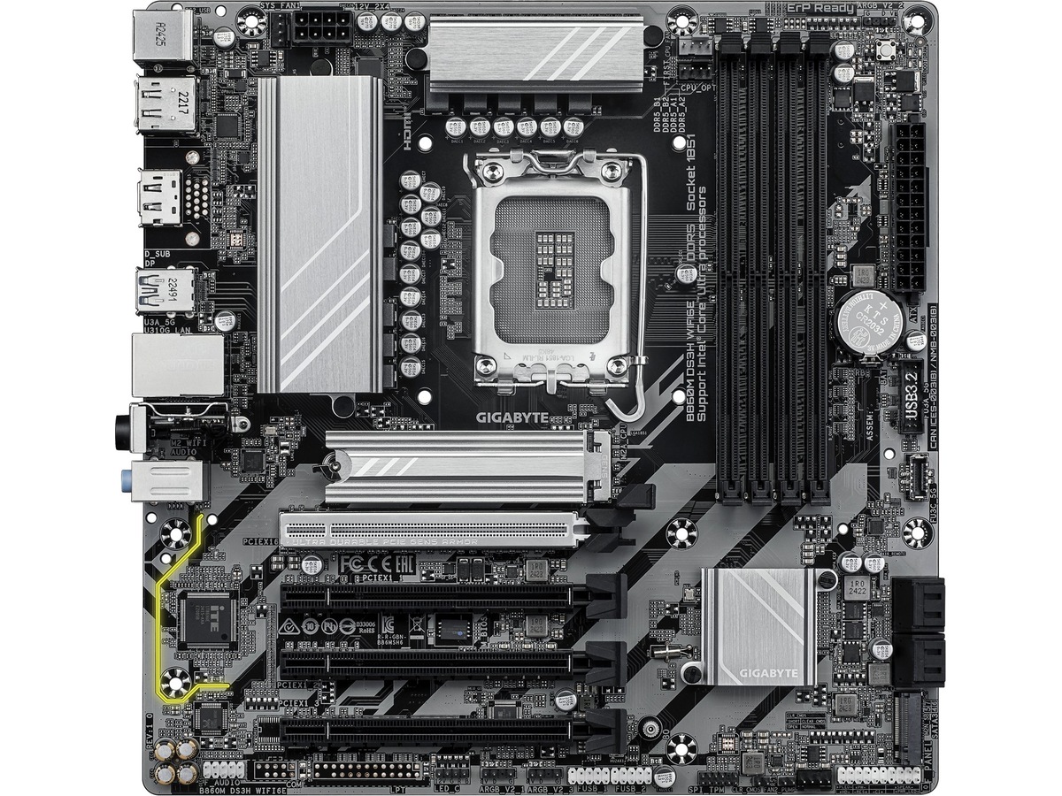 Gigabyte B860M DS3H WIFI6E Moderkort Intel Socket