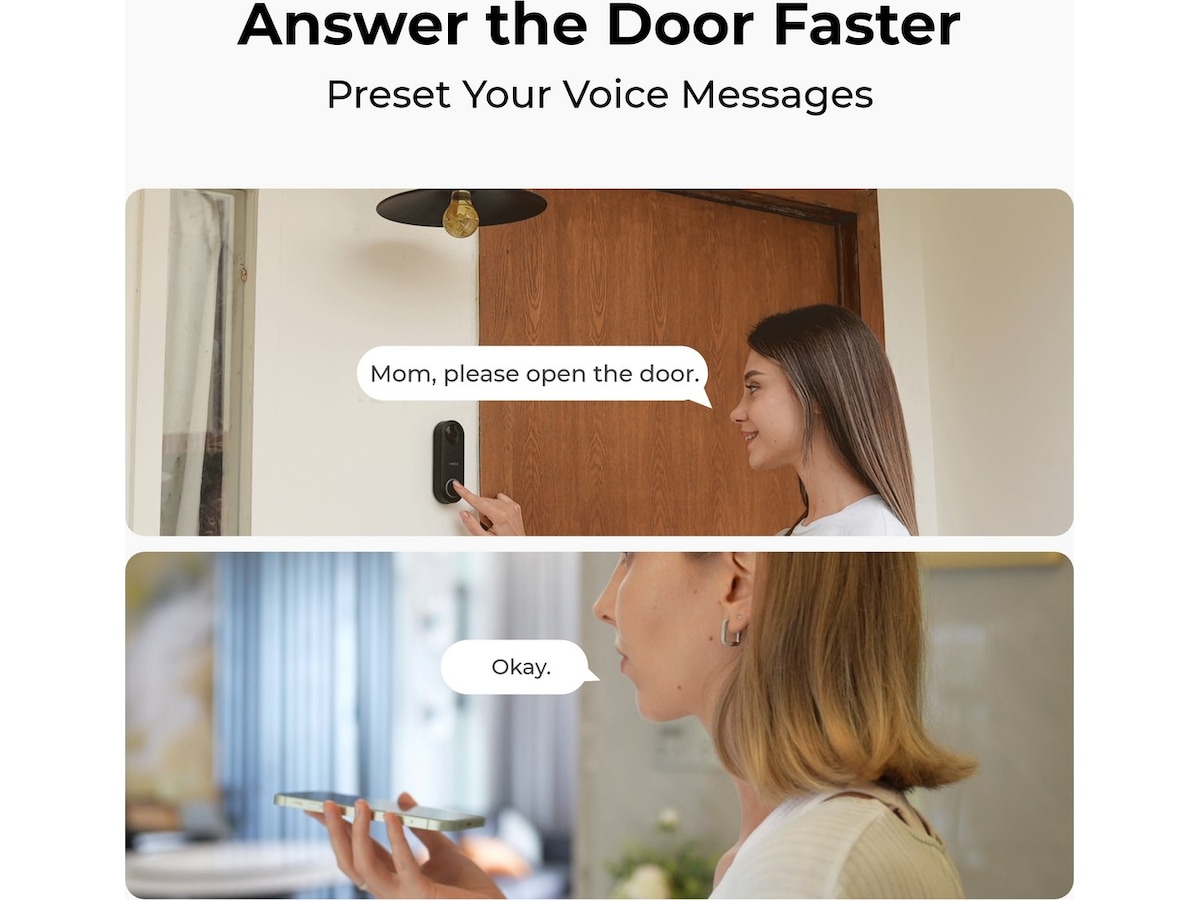 Reolink Video Doorbell WiFi (svart) Ringklockor