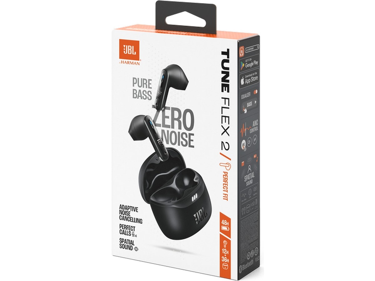 JBL Tune Flex 2 trådlösa in-ear-hörlurar (Svart) In-ear hörlurar