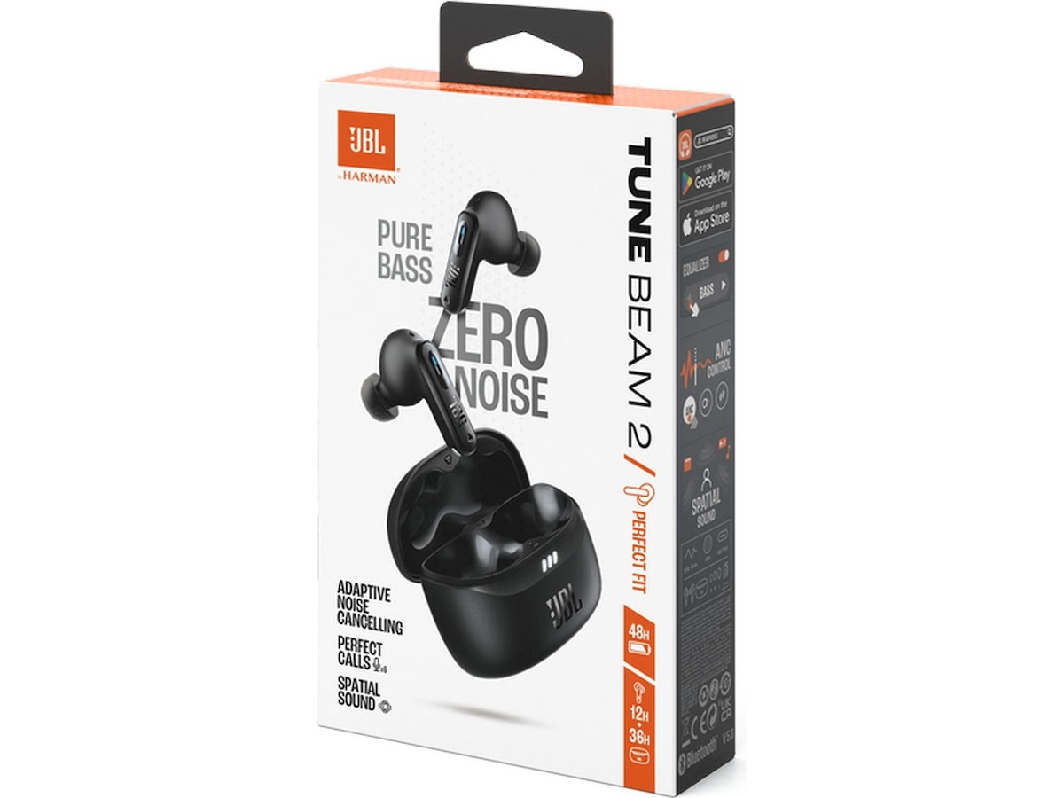 JBL Tune Beam 2 Trådlösa Hörlurar (svart) In-ear hörlurar