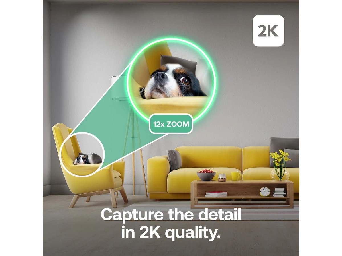 Arlo Essential 3 2K PTZ inomhusövervakningskamera 2-pack Övervakningskamera