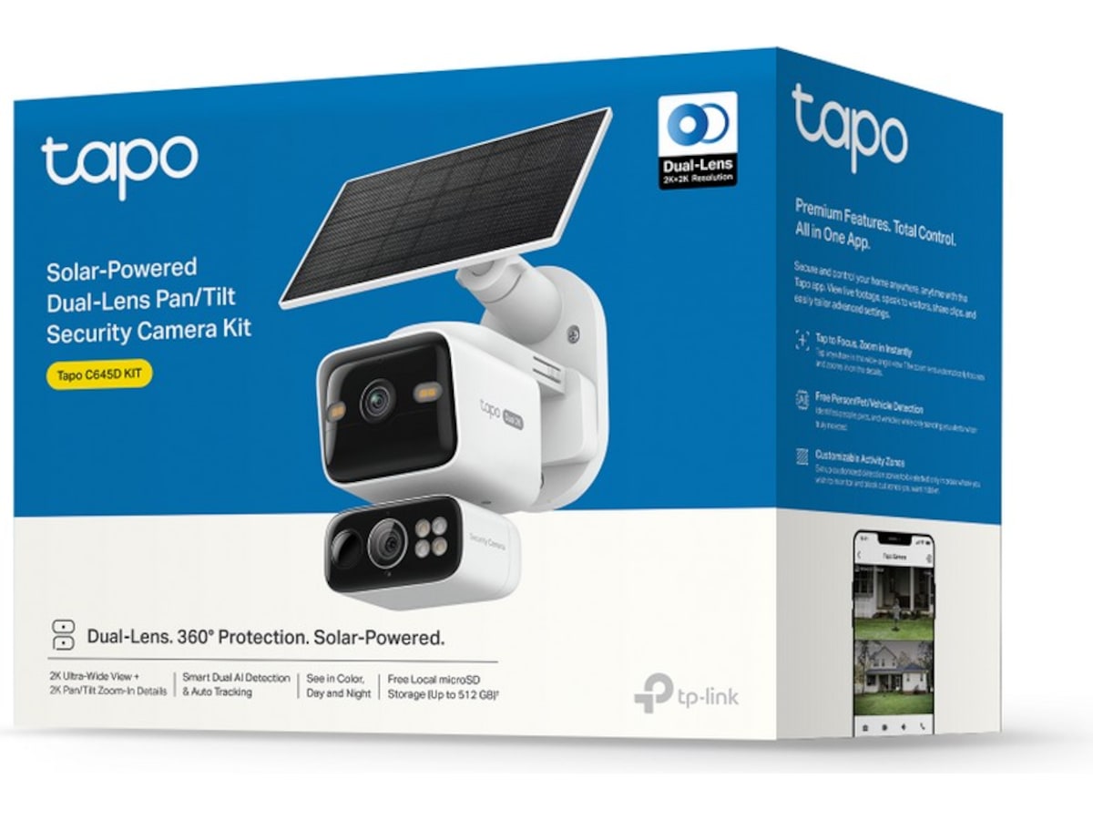 TP-Link Tapo C645D KIT Solcellsdriven säkerhetskamera Övervakningskamera