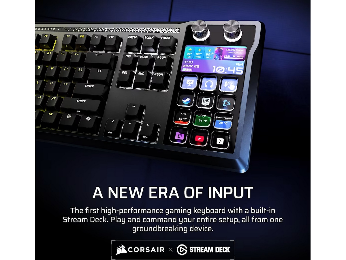 Corsair Galleon 100 SD RGB Stream Deck-integrerat Gwamingtangentbord Gamingtangentbord
