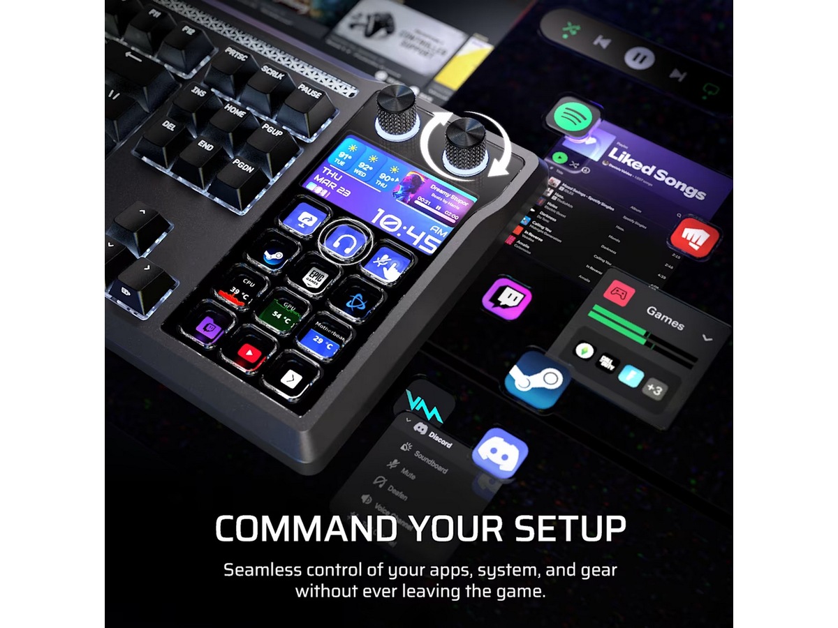 Corsair Galleon 100 SD RGB Stream Deck-integrerat Gwamingtangentbord Gamingtangentbord