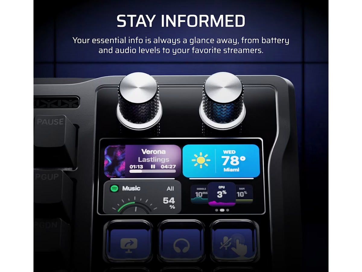 Corsair Galleon 100 SD RGB Stream Deck-integrerat Gwamingtangentbord Gamingtangentbord