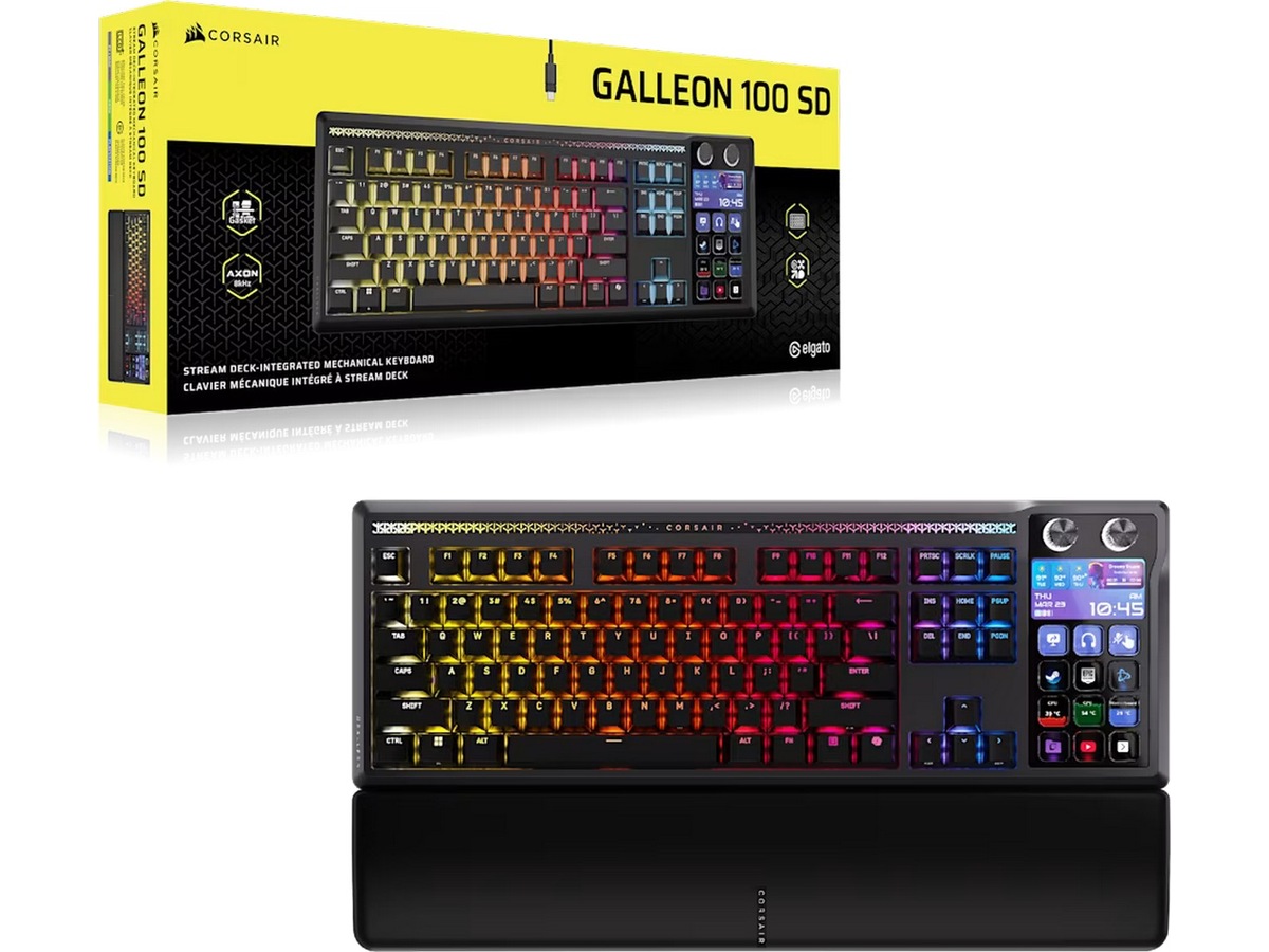 Corsair Galleon 100 SD RGB Stream Deck-integrerat Gwamingtangentbord Gamingtangentbord
