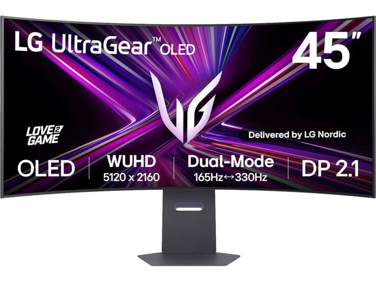 LG 45" UltraGear curved gamingskärm 45GX950A Datorskärm