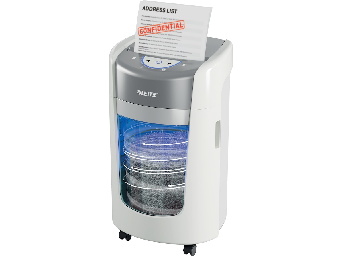 Leitz Dokumentförstörare IQ OptiMax Home Office 255 Mikroskärning P5  Dokumentförstörare