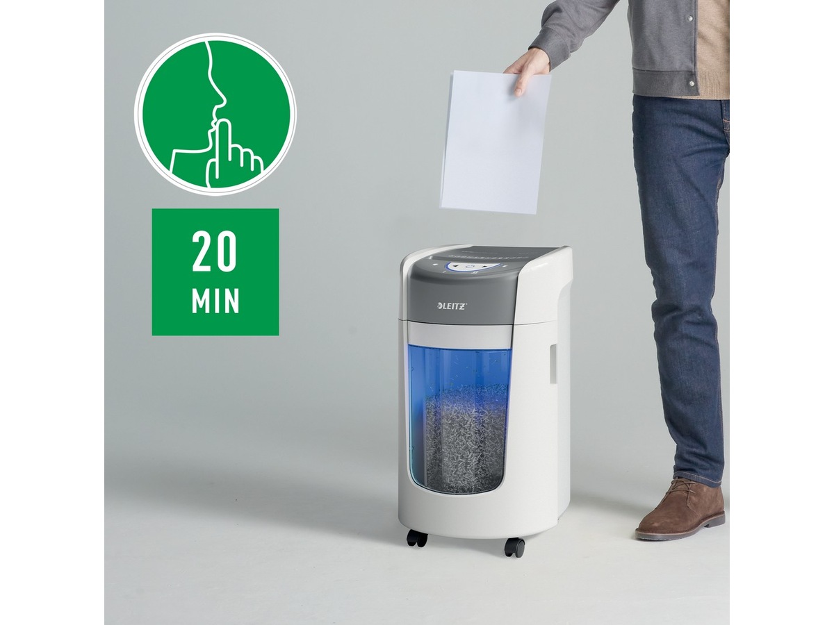 Leitz Dokumentförstörare IQ OptiMax Home Office 255 Mikroskärning P5  Dokumentförstörare