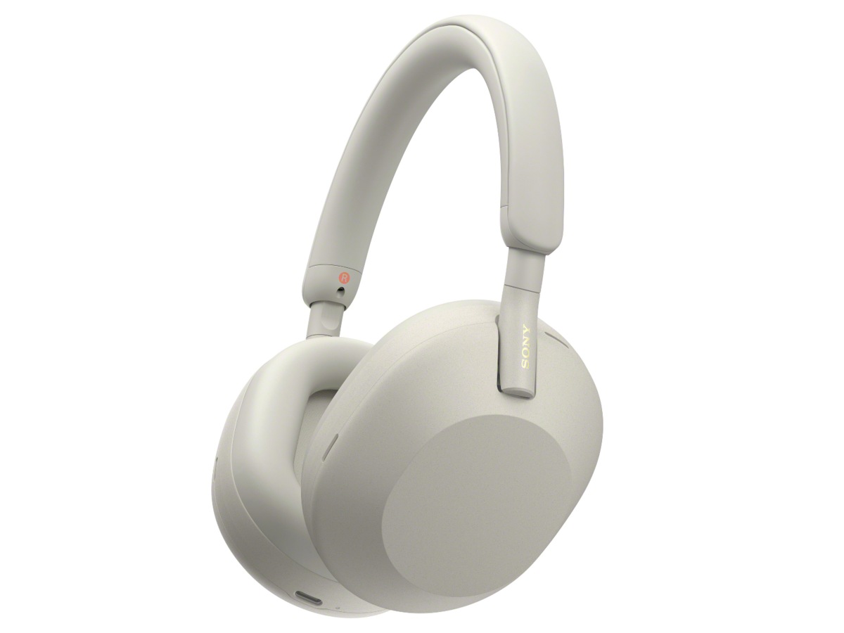 Sony WH-1000XM5 trådlösa hörlurar, Over-Ear (silver) + WF-510 Buds Hörlurar